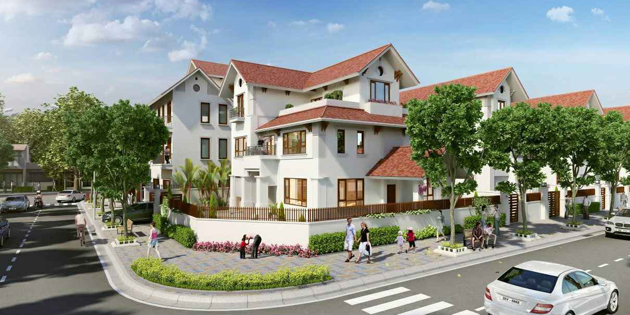 Phối cảnh nhà Biệt thự Dự án Promexco Móng Cái Phối cảnh nhà Biệt thự Dự án Promexco Móng Cái